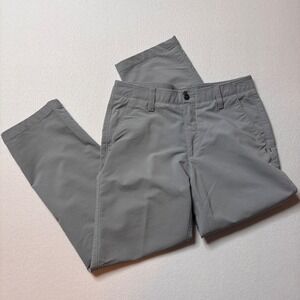 Under Armour Match Play Gray Flat Front Straight Leg Performance Size 32